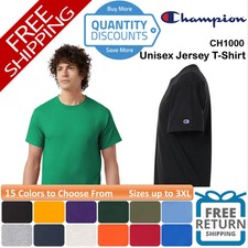 Champion Unisex Jersey 100 cotton Relaxed fit T-Shirt Up To 3XL CH1000