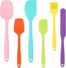 Set Di 6 Spatole in Silicone - Utensili Cucina Silicone - Spatola Cucina - Utens
