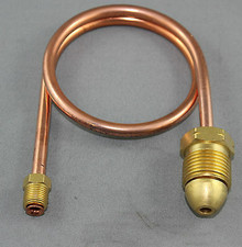 COPPER PIGTAIL POL X 1/4" INVERTED FLARE 450MM GAS LINE CARAVAN RV ACCESSORIES
