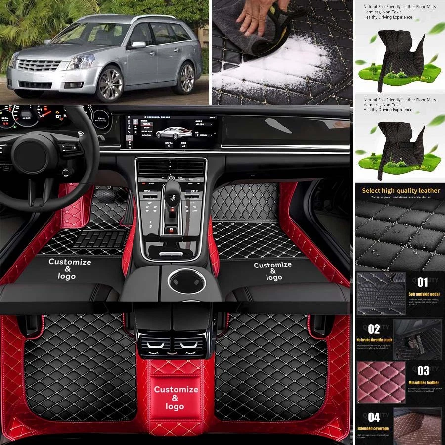 For Cadillac BLS Car Floor Mats All Weather Protection Floor Liners Foto 4 de 4