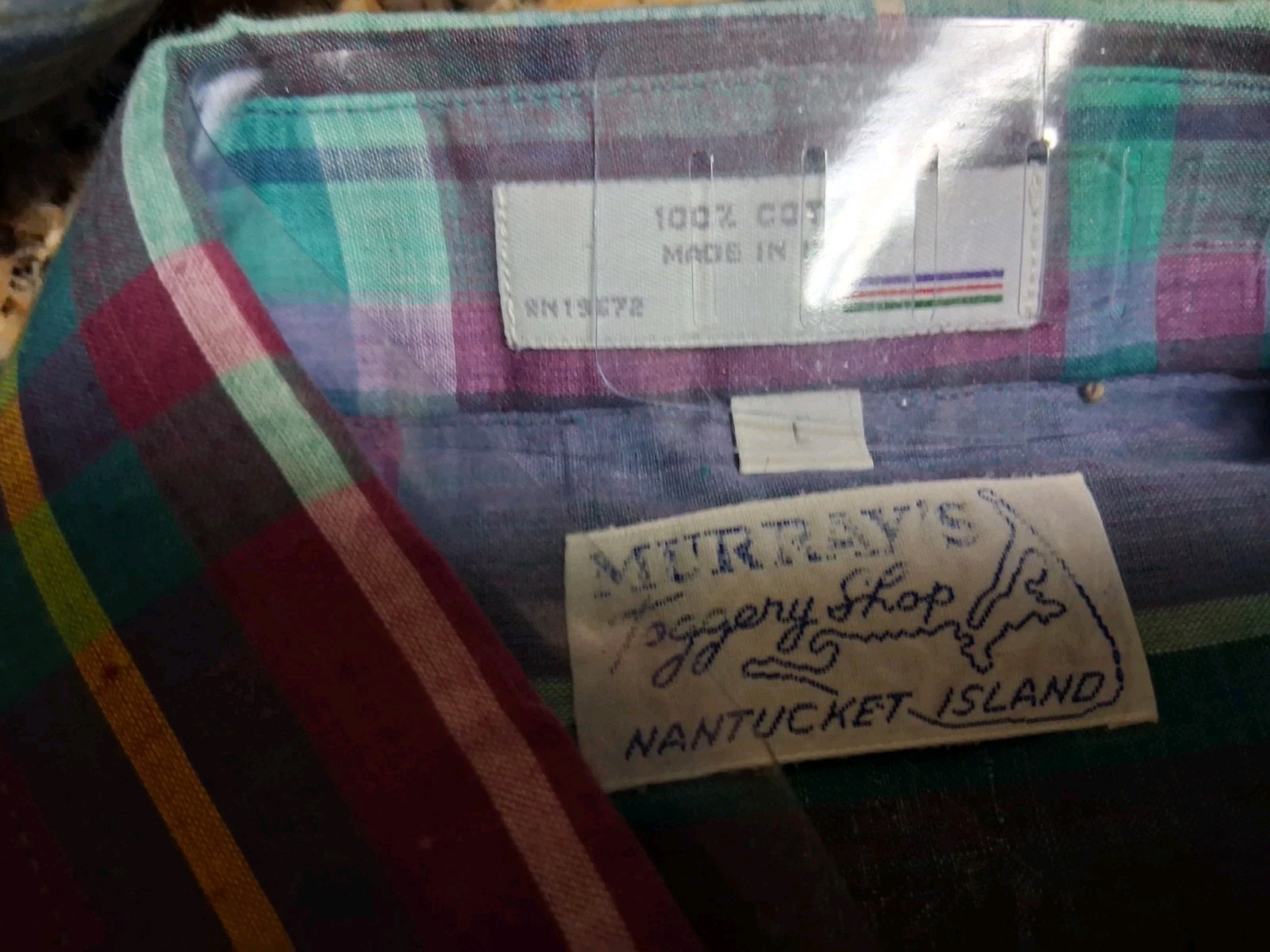 MURRAY,S TOGGERY SHOP NATUCKET ISLAND SZ L COTTON NEW