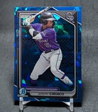 Jeremy Ciriaco 1st Rookie RC 2024 Bowman Chrome Sapphire Card #BCP-165 Rockies