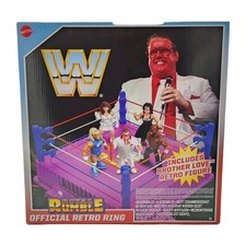 WWE Royal Rumble Official Retro Ring 2024 with Brother Love Retro Figure New