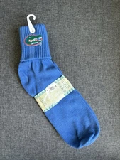 NEW Florida Gators NCAA Quarter Socks Crew Two Feet Ahead Blue Size 4-9 NWT