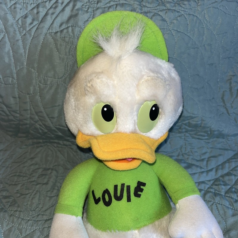 Vintage DuckTales Louie Plush Disney Hasbro 1986