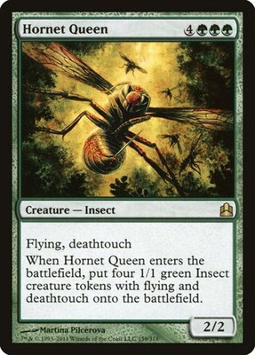 Hornissenkönigin (Commander 2011 159) - Seltene Magic: The Gathering Karte