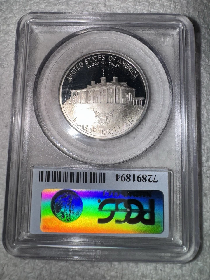 1982 S 50c Washington Coin Proof PCGS PR69DCAM Signed by Donna Pope - Image 3 of 3