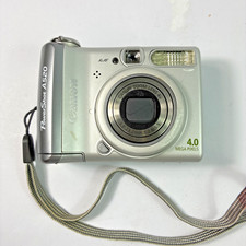 Y2K Canon Powershot A520 Digital Camera Preowned Tested/Works With Case & Manual