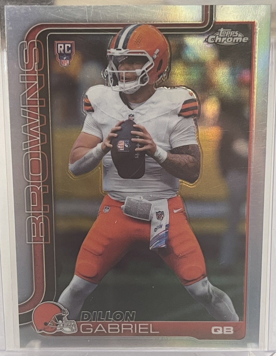 2025 Topps Chrome #317 Dillon Gabriel RC Refractor Browns Rookie