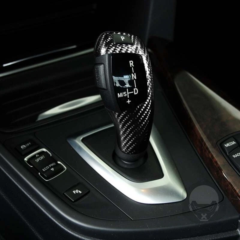 Kits de cambio de marchas de fibra de carbono perilla de cambio automática para BMW F20 F22 F30 F32 F10 Foto 3 de 4