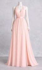 Women’s White By Vera Wang Halter Blush Pink Formal Dress