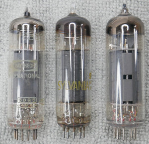 EL-84 6BQ5 TRIO GUITAR AMPLIFIER POWER TUBES TEST VERY GOOD RAYTEON SYLVANIA BP