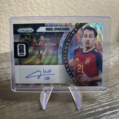 2026 Panini Prizm FIFA World Cup Mikel Oyarzabal International Ink Silver Wave