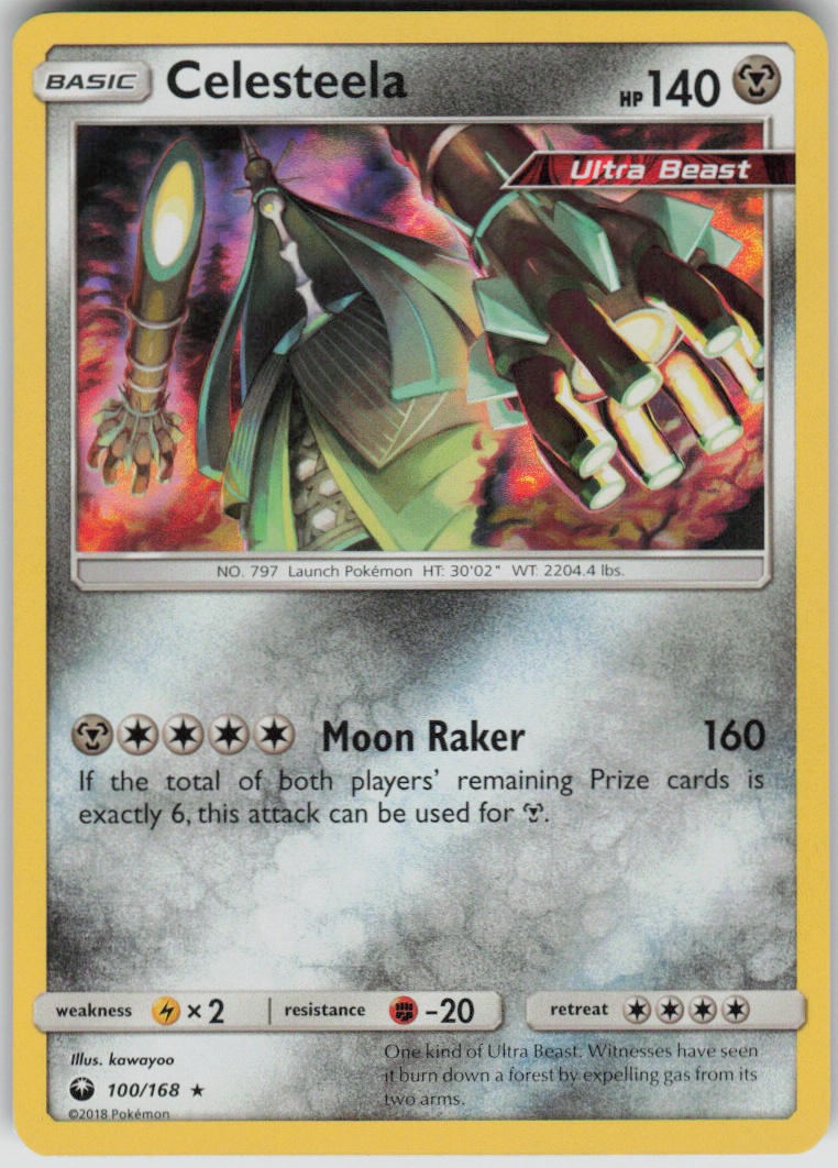 Pokemon Celesteela Holo Rare SM - Celestial Storm 100/168 NM