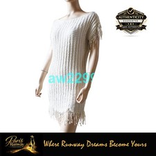 Chanel Most Wanted Cap Sleeve Dangling Cc Logo Dress Ivory 36 Mint