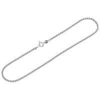 Fusskette 925 Sterling Silber 26Cm Zopfkette Rund Damen Feines Fusskettchen Fein