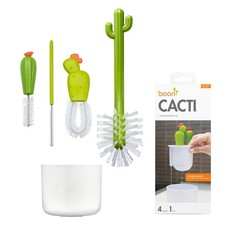 Boon Cacti Bottle Cleaning Brush Set - Includes 4 Piece Set, Green
