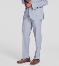Nautica Men's Blue Modern Seasonal Stretch Flat Front Gaff Pants Suit Size 34W