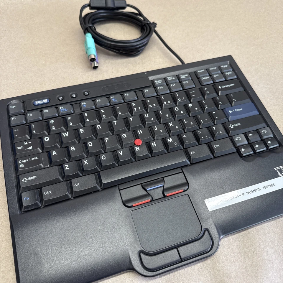 Original IBM SK-8840 UltraNav Wired Keyboard - US English - Trackpoint - Image 4 of 4