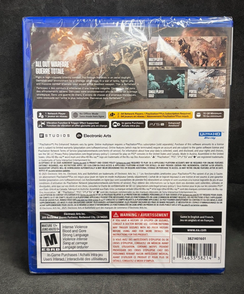 Battlefield 6 (PS5 / Playstation 5) BRAND NEW 14633382143| eBay