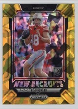 2025 Panini Prizm Draft Picks New Recruits Gold Ice Prizm Will Howard #8 19b1
