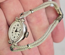 Hamiliton Ladies Winding Watch 10k White Gold Vintage