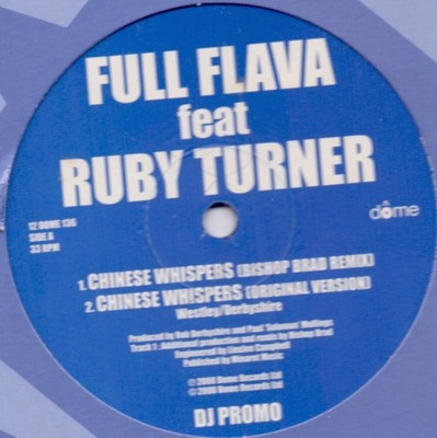 Full Flava Featuring Ruby Turner - Chinese Whispers (12'', Promo)