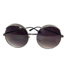 Round John Lennon Gray Round Lens Metal Frame Hippie Steampunk Sunglasses