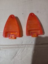 Coppia plastiche arancione fanali posteriore Fiat 850T e 900E Pulmino