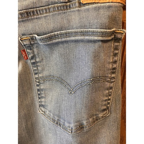 Levi's 505 Regular Fit Straight Leg Medium Wash Denim Blue Jeans Men Size 38x30 - Afbeelding 6 van 16