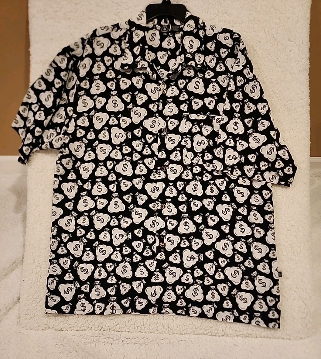 GENE SIMMONS - Money Bag Promo Shirt XXLarge - Dragon Fly Clothing