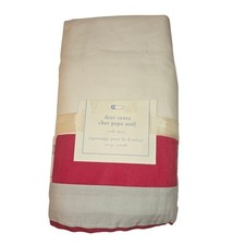 Pottery Barn Kids Dear Santa Red Plaid Christmas Crib Skirt NEW