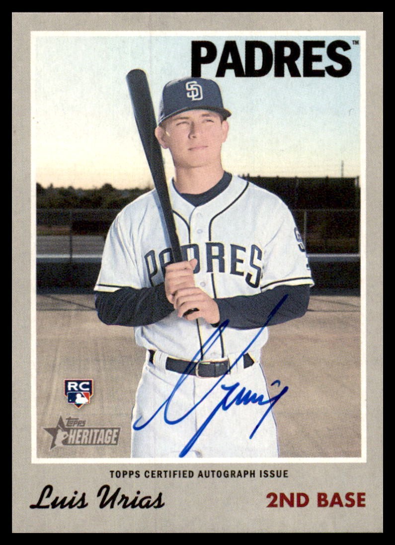 2019 Topps Heritage - Real One Autographs Luis Urias #ROA-LU (AU, RC)