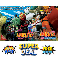 Naruto  Naruto Shippuden Complete DVD 1-720 Episodes  11 Movies English Dub 