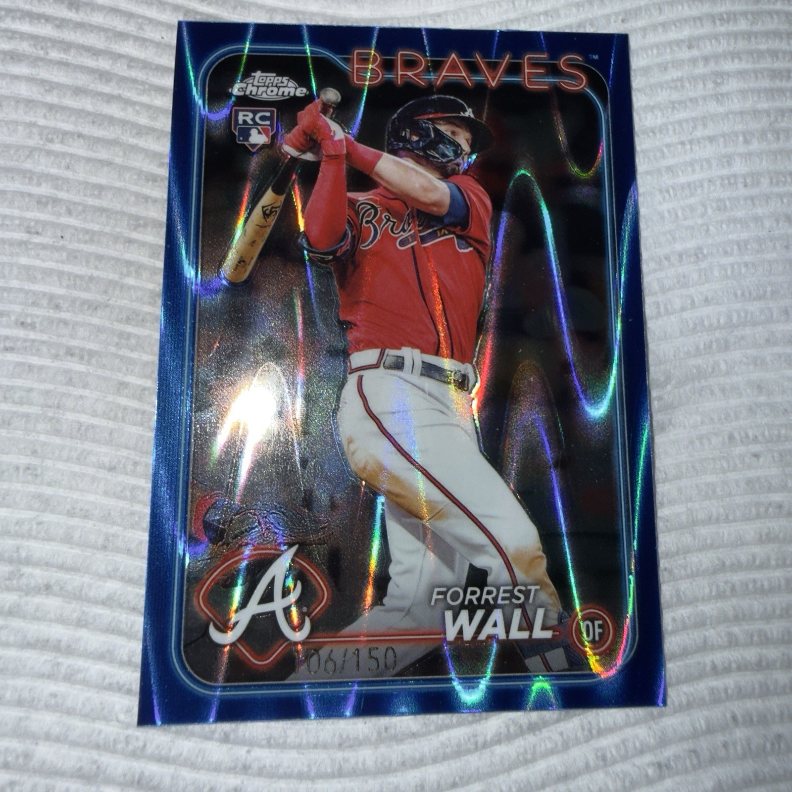 ❗️2024 Topps Chrome - Forrest Wall #176 Blue RayWave Refractor /150 (RC)❗️