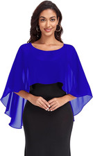 Sheer Shawls and Wraps for Evening Dresses Chiffon Capes for Women Soft Wedding