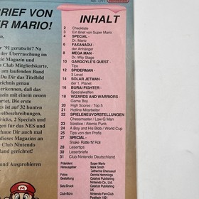 Club Nintendo Magazin 1991 Jahrgang 3 Ausgabe 1 Mario Mega Man Game Boy NES TOP