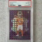 Bo Nix! 2024 Purple Panini Mosaic Prizm - RC #312 10/49 Jersey Match PSA 8.5🔥