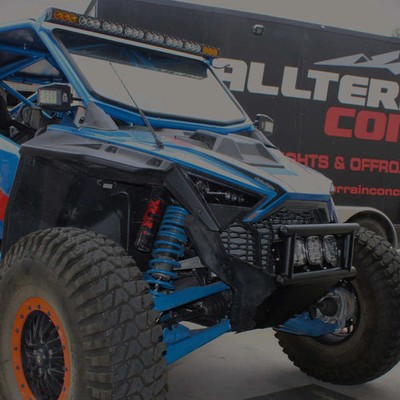 ATC Polaris RZR Pro R/Turbo R/ Pro XP Front Bumper & 3 X JR Pods - Spot Yellow