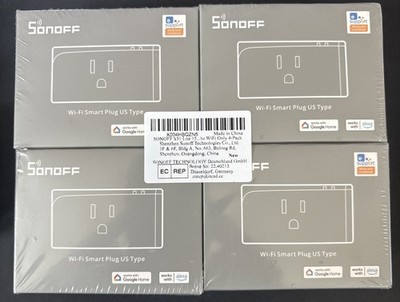 Set Of 4 SONOFF S31 Lite WiFi Smart Plug Works with Alexa, Remote Control,Timer