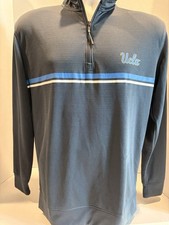 UCLA Bruins Champion 1/4 Zip Pullover Long Sleeve Gray Sweatshirt Size Small