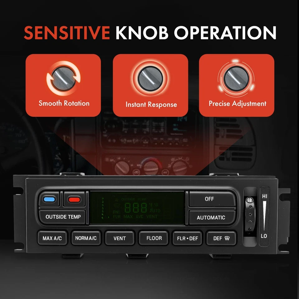 A/C Climate Control Module for Mercury Marauder & Grand Marquis 6W7H19C933AA Foto 3 de 4