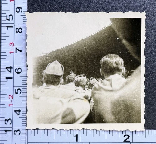 Soldiers USO Show WW2 Military Jack Benny Show Vintage BW Photo Snapshot #2