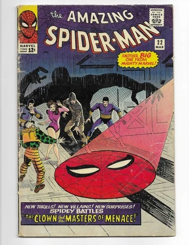 Amazing Spider-Man 22 1965 Marvel Comics VG- 3.5 1st App of Princess Python