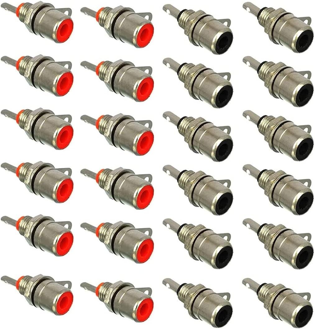 RCA Female Panel Mount Socket Connector for Amplifier Audio Signal