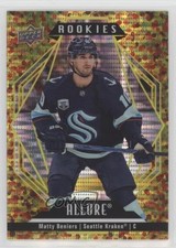 2022 Upper Deck Allure Rookies Gold Glitter Bomb 184/199 Matty Beniers #150 1u6