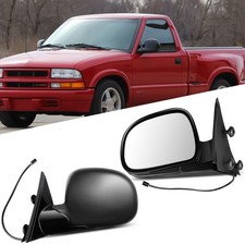 Pair Set Power Side View Mirrors For 94-97 Chevrolet S10 95-97 Blazer Truck Suv