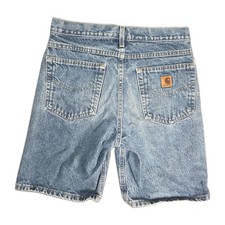 VTG Y2K Carhartt B26DST 2004 Denim Work Shorts Mens Size 31 Dad Jorts Gorpcore