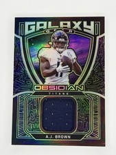 Panini 2021 Obsidian A.J. Brown Titans Galaxy Gear Electric Etch Green GG-AJ /50