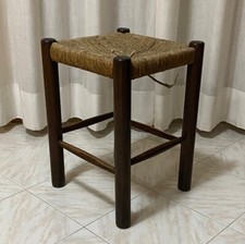 Sgabello Antico Stile Rustico Country Cottage Western Campagna Vintage Retro